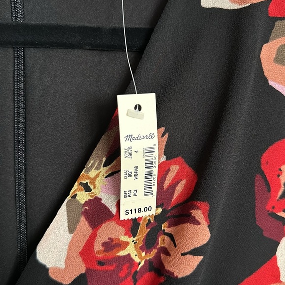 NWT Madewell Tulip-Sleeve Mini Dress in French Rose size 4 - Picture 5 of 5